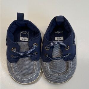 Carter's Blue and Gray Baby Walker Shoes